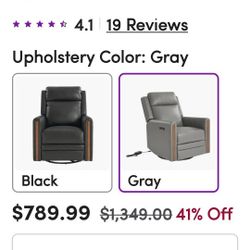 Premium Leather Electric Recliner