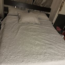 Queen bed and mattress