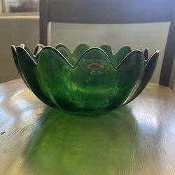 Vintage MCM Blenko Glass Bowl