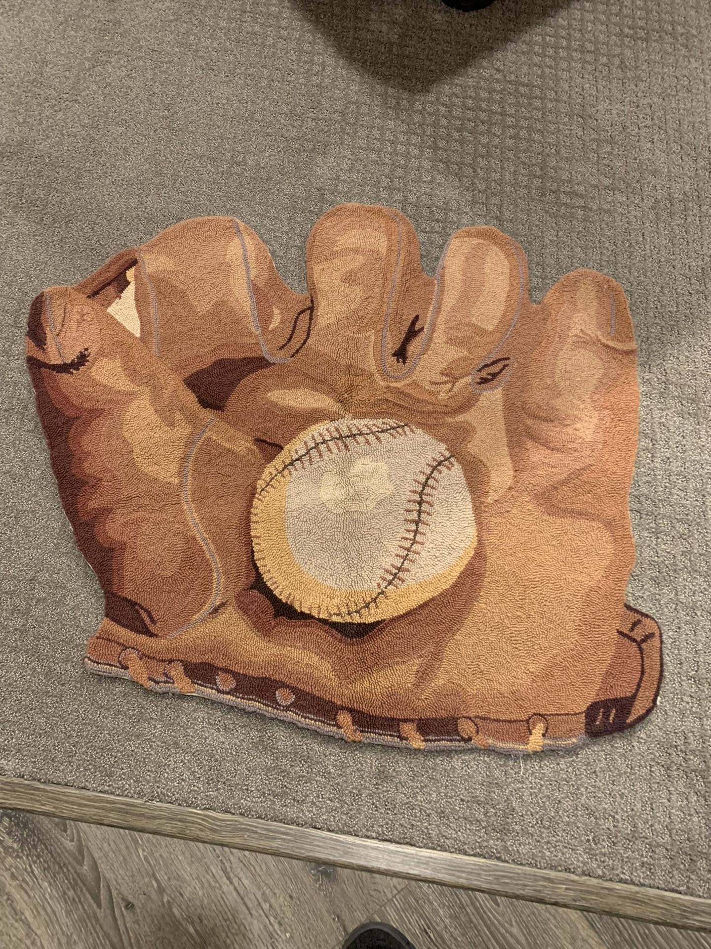 Baseball Glove Rug