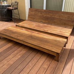 Teak Day Bed + Ottoman