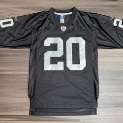 Reebok On Field Oakland Raiders Darren McFadden #20 Stitched Jersey Black Sz S 