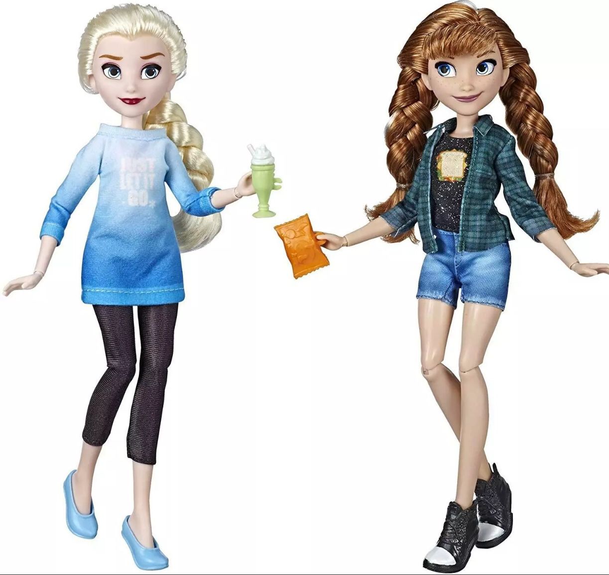 Frozen Elsa & Ana Barbie dolls