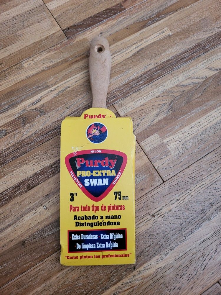 NEW PURDY SEALED PACKAGE 3" PRO-EXTRA SWAN PAINTBRUSH