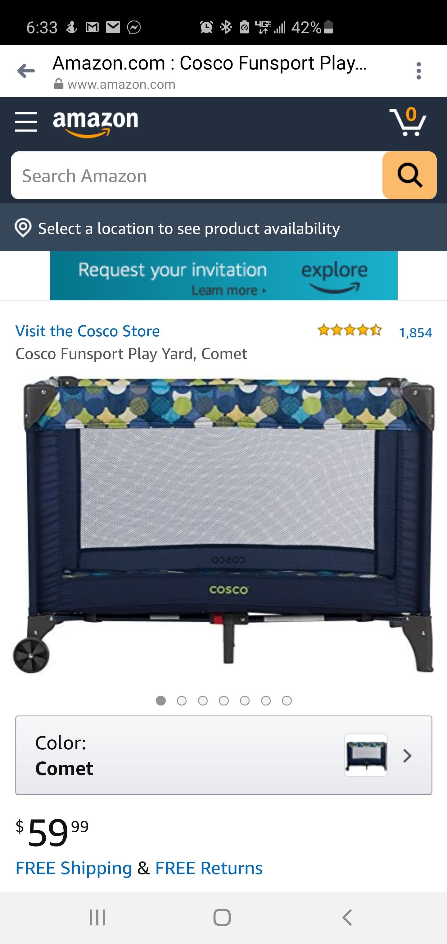 Cosco Funsport Play Yard, Comet