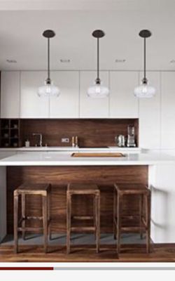 Kira Home Harlow 9 Modern Industrial Farmhouse Pendant Light With Clear Glass Shade, Adjustable Hanging Height, Oil Rubbed Bron