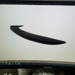Dodge 11-17 Charger Hellcat Style Spoiler Lip Matt Black - Clearance Sales