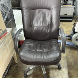 Brown Leather Office Chair