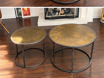 Four Hands Catalina Brass Nesting Tables – Set of 2