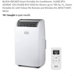 Black And Decker Portable Air Conditioning - AC UNIT. 14,000 BTU 