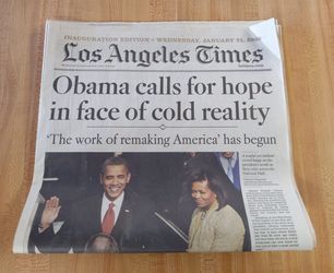 Barack Obama January 21 2009 LA Times