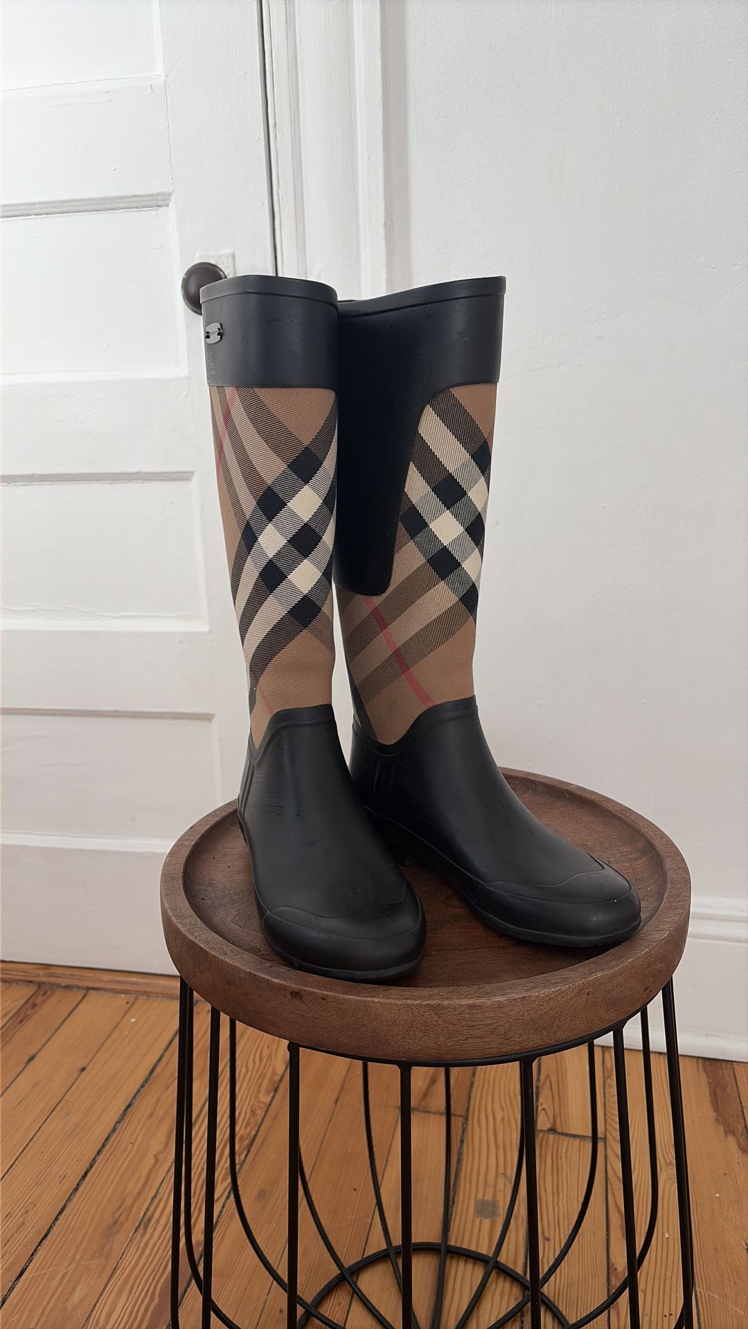 Burberry women’s rain boots