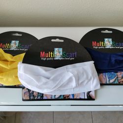 Sport Multi-Wear Scarf / Headband / Face Mask 3pc NewSport Multi-Wear Scarf / Headband / Face Mask 3pc New