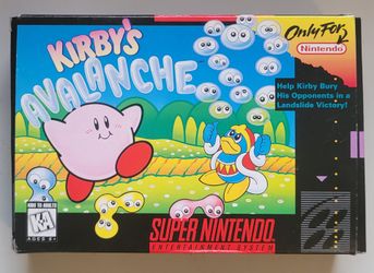 Kirby's Avalanche Complete In Box with Manual and Inserts New Open Box