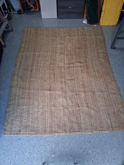 Jute area rug