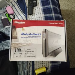 Maxtor One Touch External Hard Drive With Maxtor Drive Lock 