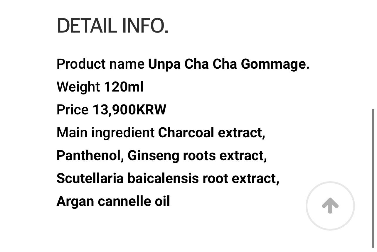 RARE unpa. Cha Cha Gommage Charming Charcoal Peeling Gel LUXURY FULL SIZE 4 oz NEW NWOB Men Women Unisex