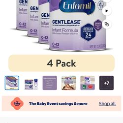 Enfamil Gentlease 4cans never used