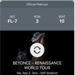 Beyoncé Renaissance Tour Tickets