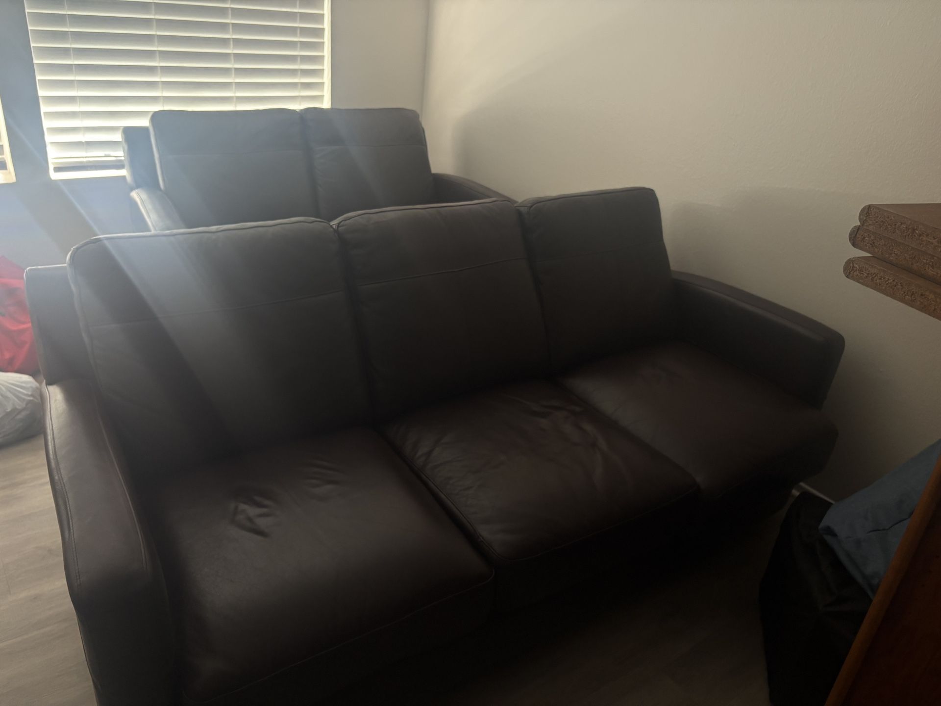 Leather Couch And Loveseat