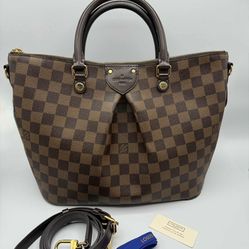 Authentic LV Siena PM Damier Ebene  check more pictures