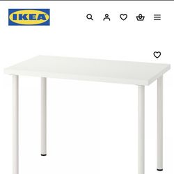 IKEA Linnmon Table Top with Legs 59” x 30” White 