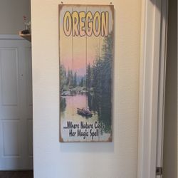 Vintage Printed Wood Sign