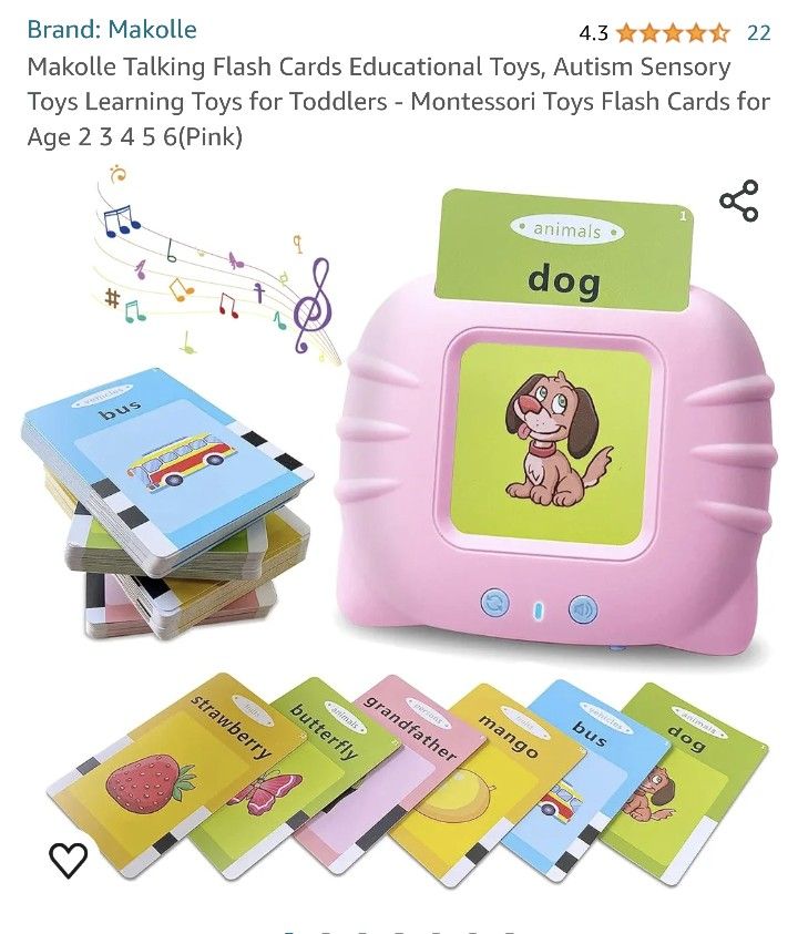 NEW In Box- Talking Flash Cards Educational Toy