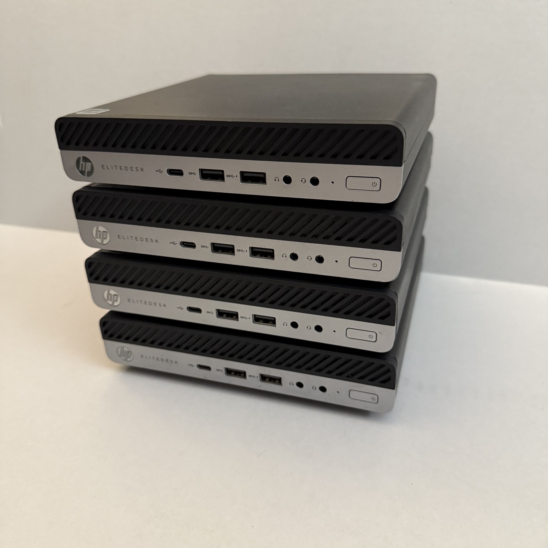 4x HP EliteDesk 705 MINI PC - AMD Ryzen 5 Pro 2400G / 32GB RAM / 512GB SSD - Windows 11 Pro