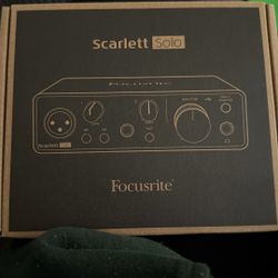 Scarlett Solo 3rd Gen 