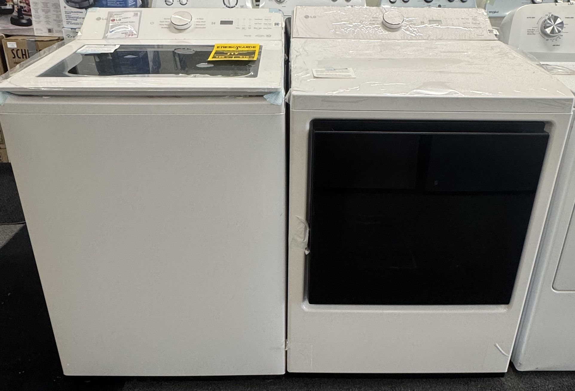 LG Top Load washer/Electric Dryer