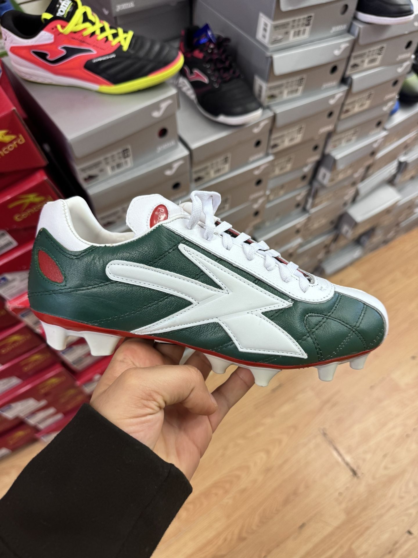 Concord Leather Soccer Cleats Tricolor Size 7/8/9/10/11