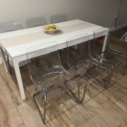 Dining Set - Extendable Table And 6 Chairs