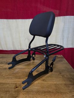 Indian Challenger passenger back rest with luggage rack $400