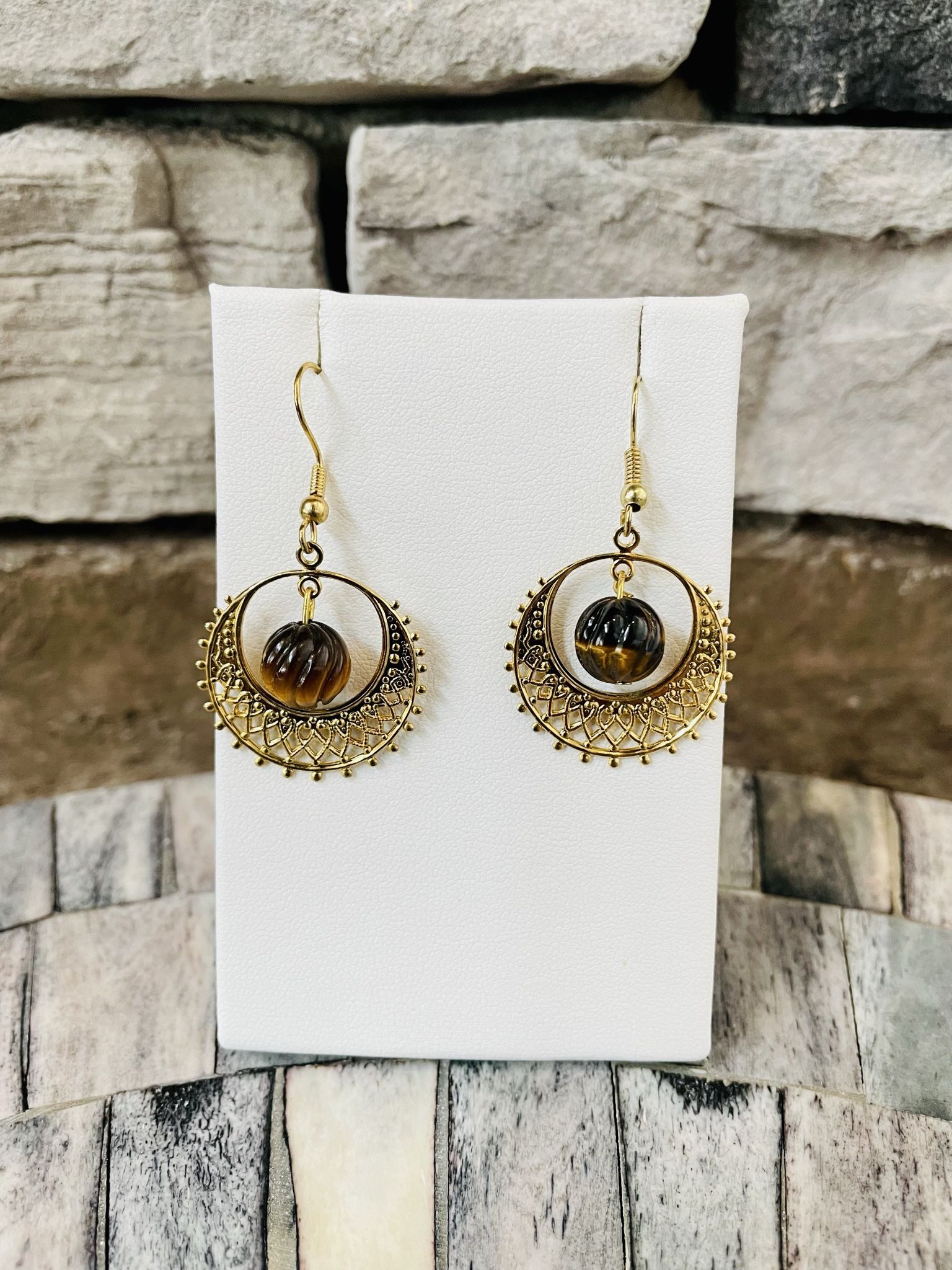 Tigers Eye Earrings