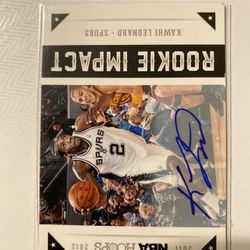 Kawhi Leonard 2011 Rookie Impact Autograph 
