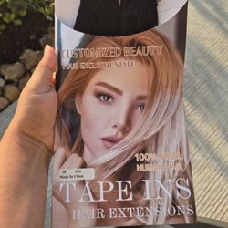Extensiones de cabello humano con cinta