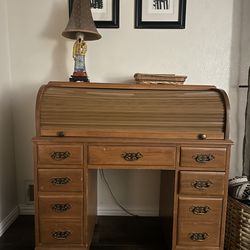 Vintage roll top desk