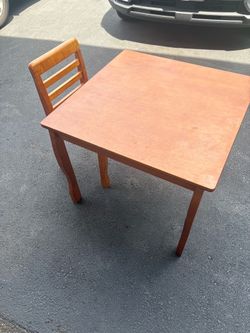 Kids table- one chair