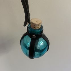 renaissance Glass Bottle And Leather Harness 