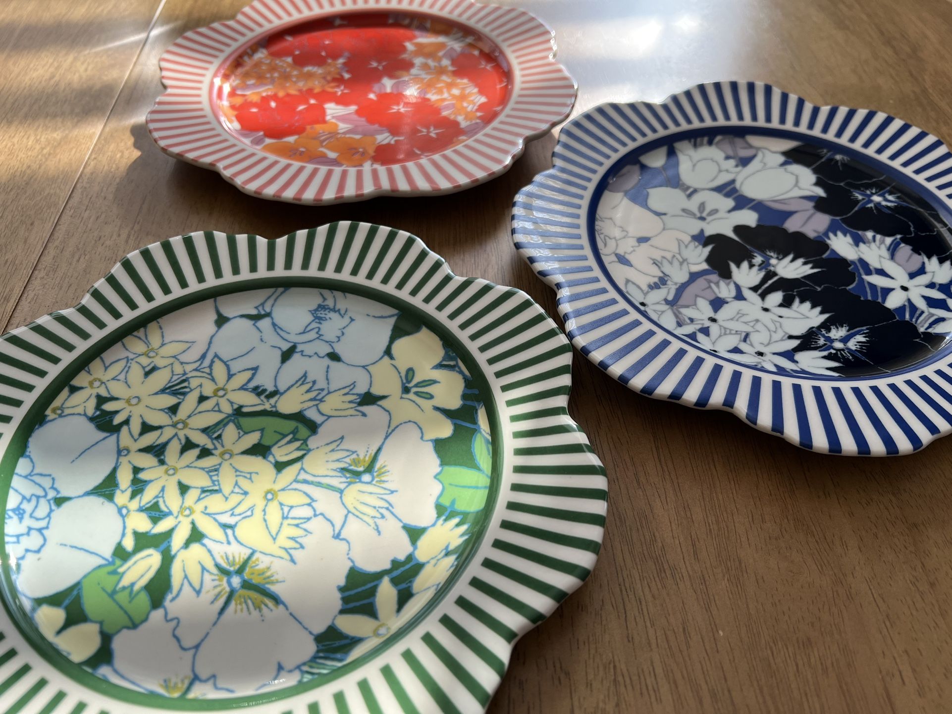 Anthropologie Mix Color/print Side Plates