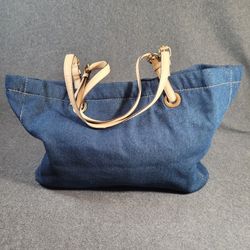 Avon Blue Denim Tote Bag – Large with Adjustable Strap 