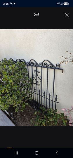 Metal fence gate 77x46.5 inch