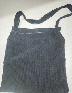 Black Corduroy Purse in fair condition
