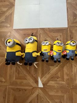 Minions Plush Stuffed Toys Set of 5