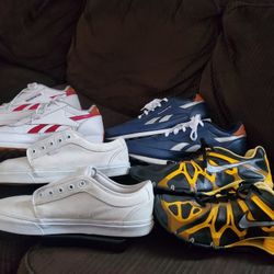 4 PAIR almost New MAN SNEACKERS size13 only 