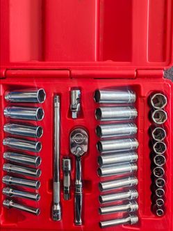 Snap-On 144TMPB 44 Piece 1/4" Drive 6-Point Metric/ SAE General Service Set USA