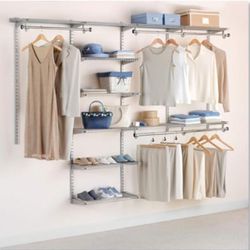 4-8 feet expandable closet shelving unit