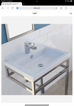 Aquaquattro Lacava Wall Mount Luxury Bathroom Sink 5211-03 (White)