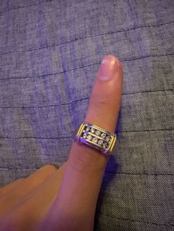 14k gold ring with diamonds